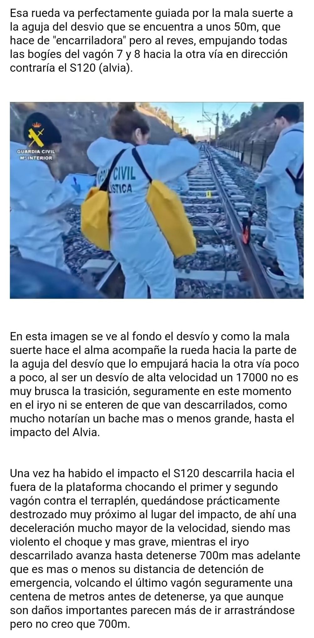 La teoría de un ingeniero ferroviario en ForoCoches