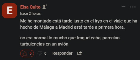 Una pasajera del Iryo que ha descarrilado: "a unos 10 minutos de salir el tren ha empezado a temblar muchísimo, y ha descarrilado del coche 6 para atrás".