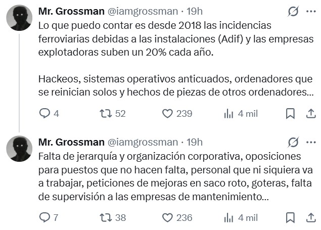 La reconstrucción de 3CatInfo se basa en la rotura de la vía por el lado derecho y tiene bastantes visos de ser la correcta.