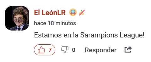 "Muchas gracias a los antivacunas".
