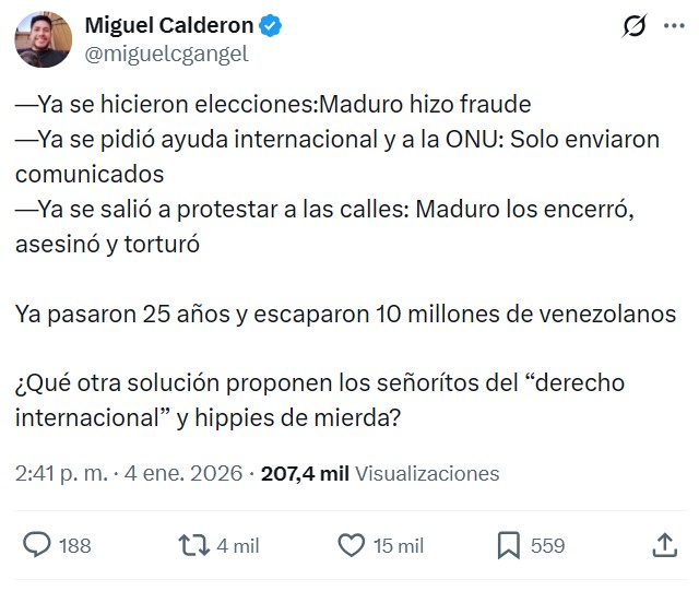 Tanto Cuba como Venezuela llevan años muriéndose lentamente sin que ningún "garante del derecho internacional" haga nada.