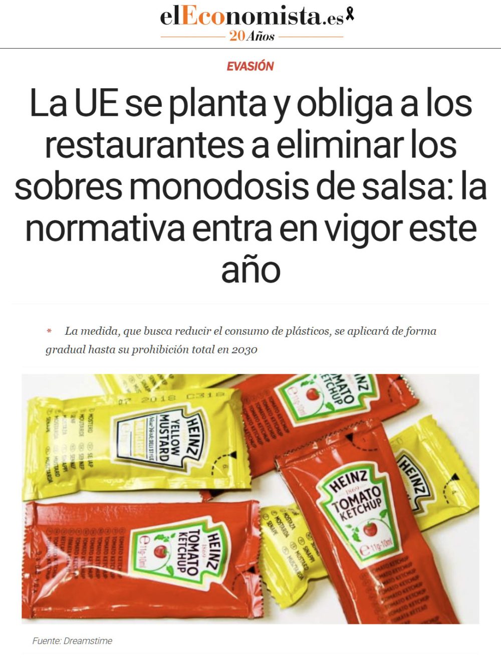 Aún recuerdo cuando prohibieron las aceiteras rellenables...