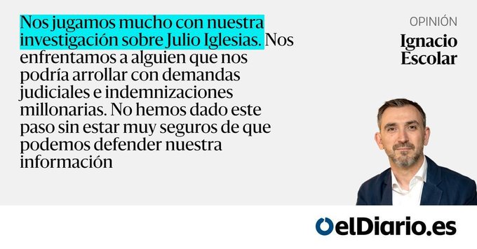 ElDiario.es nos trae otro "caso" contra una figura pública basado en relatos y sin denuncias donde hay que ponerlas: en el juzgado.