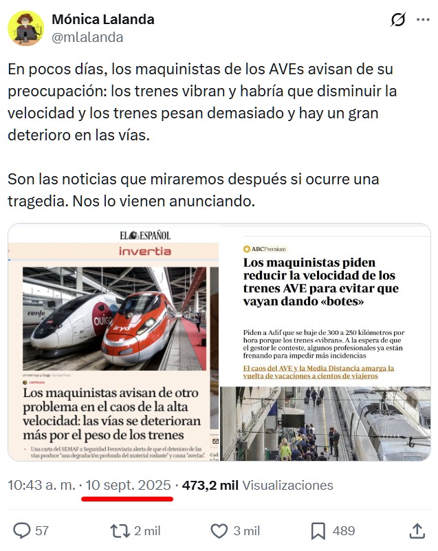 Hace menos de 3 meses una ingeniera vaticinó lo que pasó ayer.