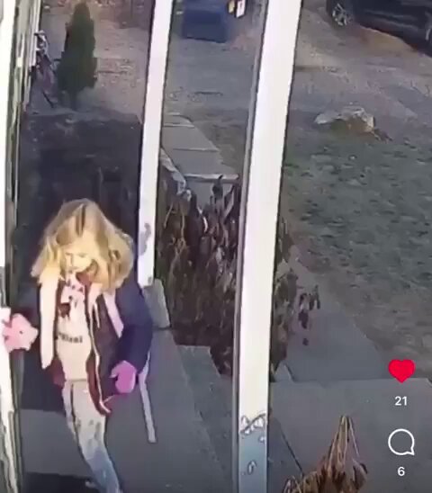 Madre salva a su hija de un mapache infernal.