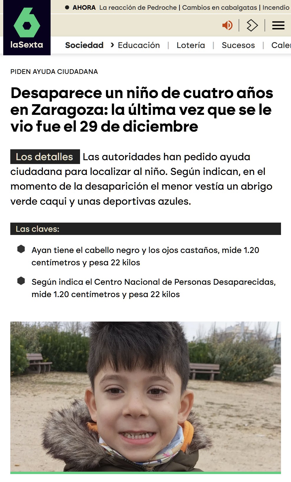 Fijaos en el titular y "los detalles".