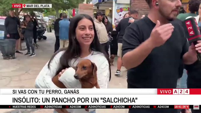 Fanática de las salchichas.