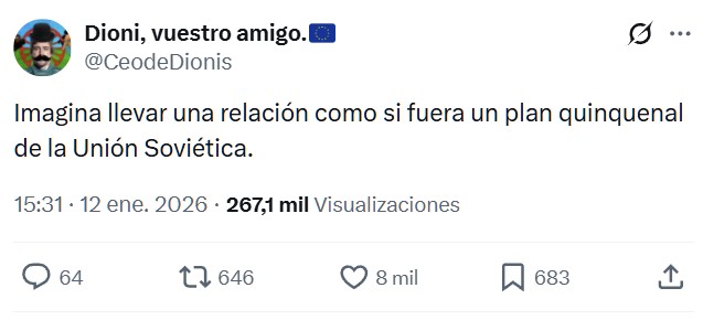 Imagina estar con una tía que fiscaliza cada segundo de la relación y hace reuniones periódicas de pareja como si fueran juntas de accionistas.