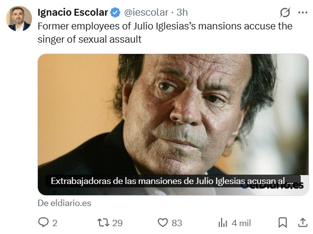 ElDiario.es nos trae otro "caso" contra una figura pública basado en relatos y sin denuncias donde hay que ponerlas: en el juzgado.