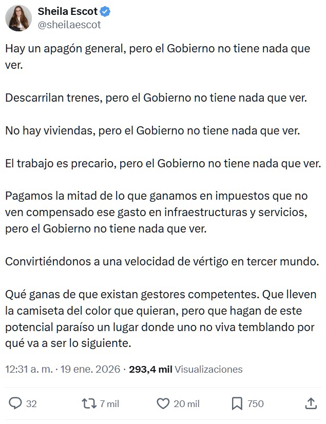Prohibido pedir responsabilidades.