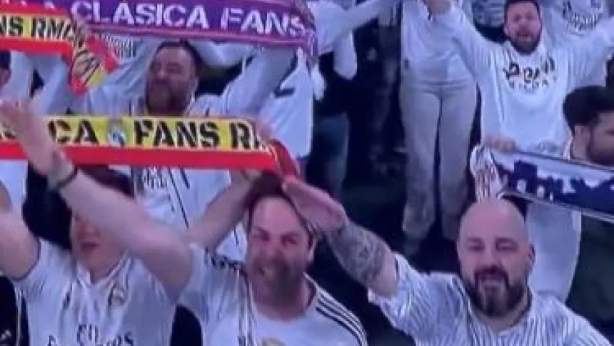 El hombre expulsado del Bernabéu por hacer el saludo nazі se explica en un vídeo surrealista.