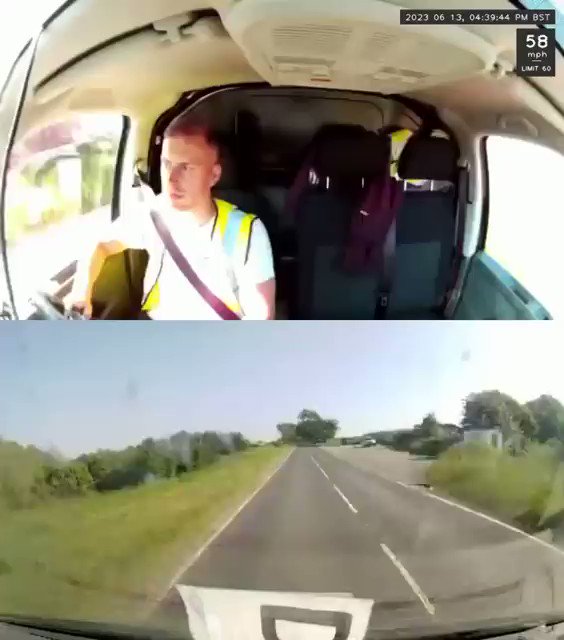 Brandon Alderson, de Sunderland, Reino Unido, viajaba al trabajo cuando vio a un hombre en apuros en un arcén.