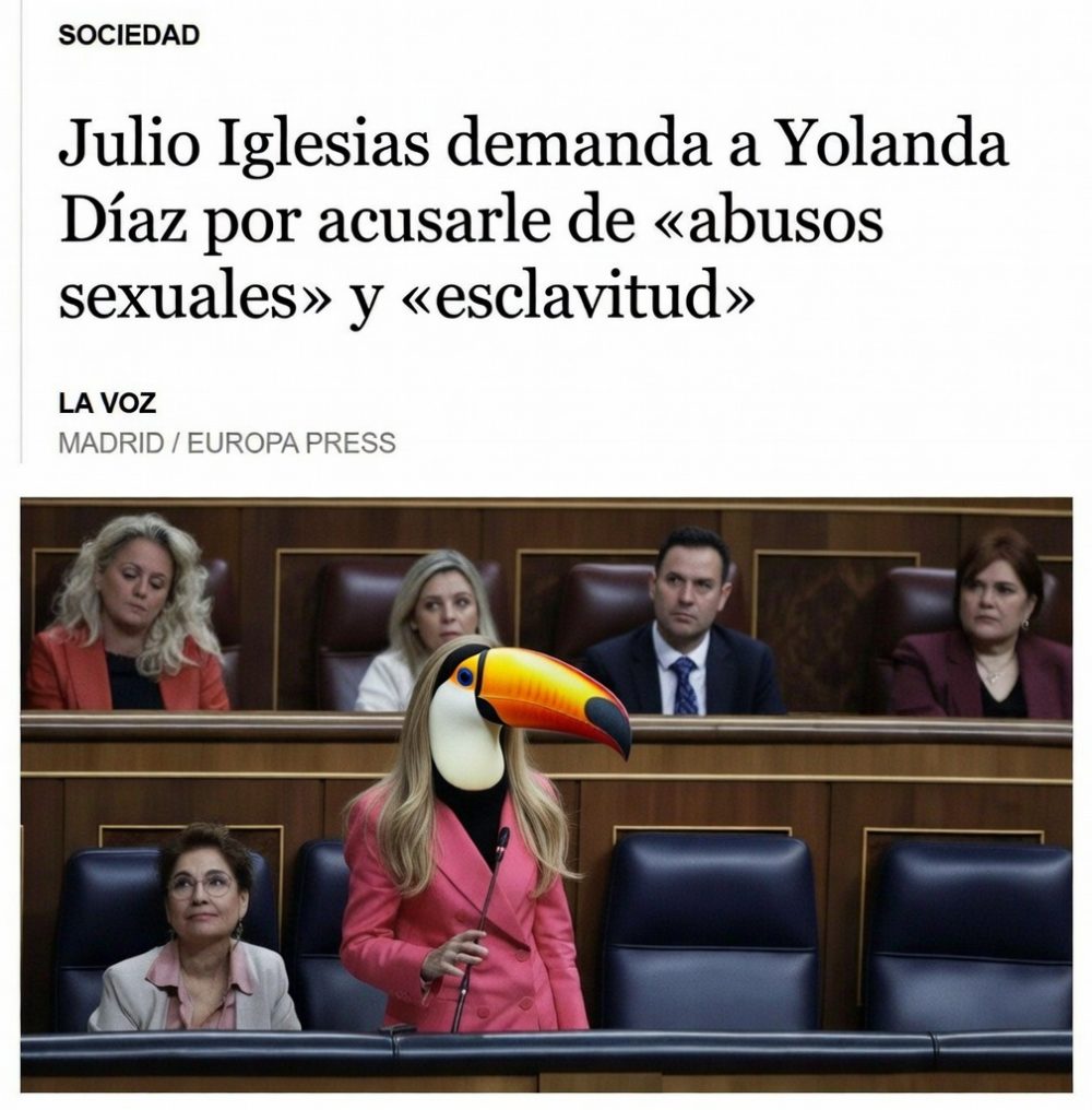 Julio Iglesias demanda a Yolanda Díaz por injurias y calumnias.