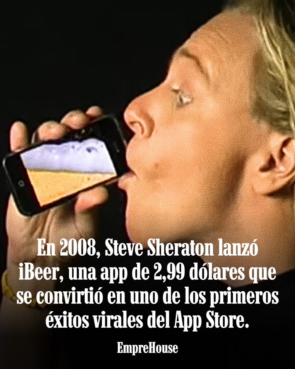 En 2008, cuando el App Store recién daba sus primeros pasos, Steve Sheraton lanzó iBeer: una app de 2,99 dólares que solo simulaba una cerveza en la pantalla del iPhone.