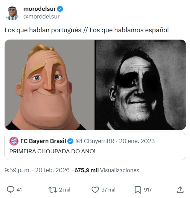 El portugués es un idioma que te motiva a no seguir estudiando, porque se vuelve aburrido.