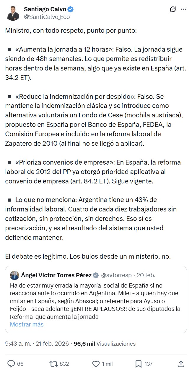 ¿Te imaginas tener un ministro de trabajo que no tiene ni reputísima idea de lo que habla?