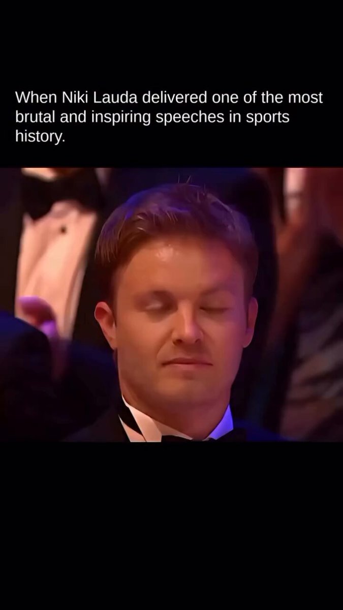 Cuando Niki Lauda pronunció un discurso dedicado a los perdedores.