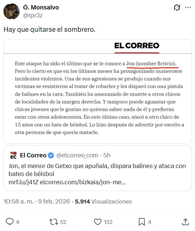 Iñaki Arretxabaleta (nombre ficticio) un joven de Getxo apasionado de las arepas.