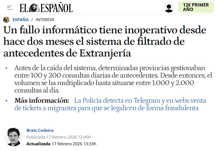 Qué casualidad... justo cuando quieren regularizar a cerca de un millón de inmigrantes.