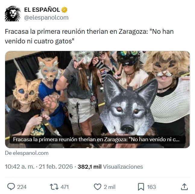 Fracasa la quedada therian en Málaga.