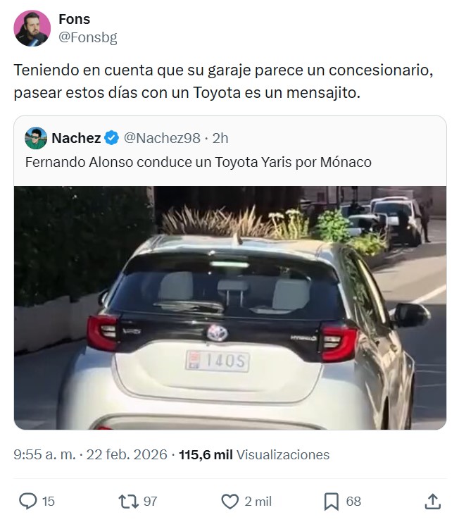 Sabes que un doble campeón de F1 confía en su mujer cuando le ves en el asiento del copiloto por las calles de Mónaco.