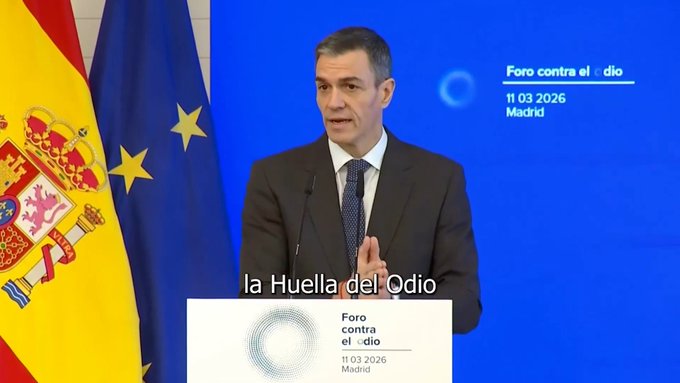 Pdro Snchz: "Ponemos en marcha la herramienta HODIO, Huella del Odio y la Polarización, que permitirá medir la presencia, evolución y alcance del discurso de odio en plataformas digitales".