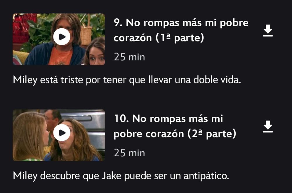 Casi todos los episodios de Hannah Montana (temporada 1) llevan el título de una canción famosa