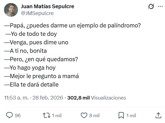 Seguro que está pensando en otra.