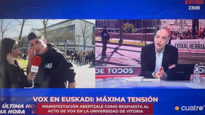Un estudiante de Vitoria queda retratado cuando Nacho Abad pone a prueba sus principios.