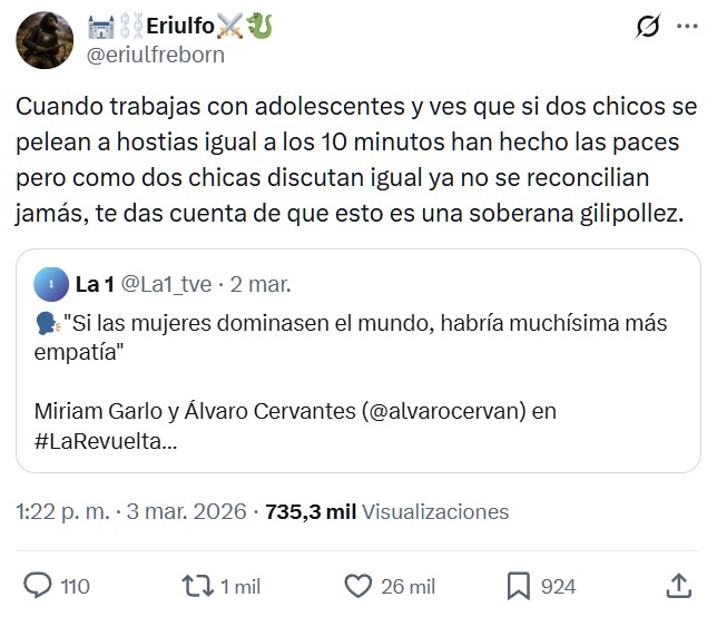 Todos sabemos lo que hay, lo que nos diferencia al final del día es cuánto nos hacemos los tontos.