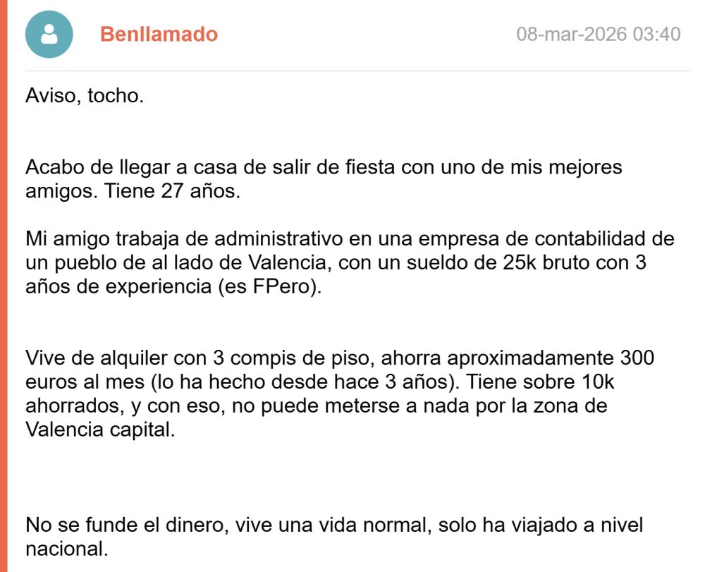 "Mi amigo está al borde del suіcіdo por el precio de la vivienda".
