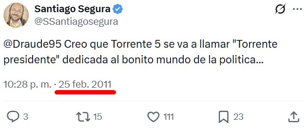 Torrente Presidente se marca el mejor estreno de una película española en los últimos 15 años y la segunda mejor de la historia solo por detrás de Torrente 4.