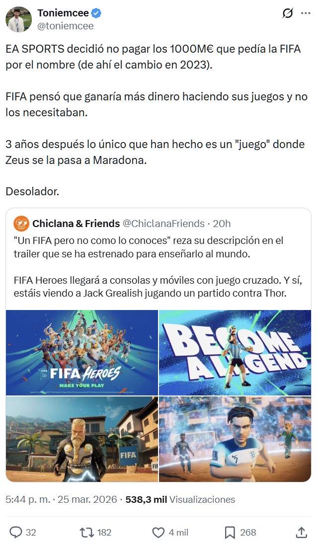 Para lo que ha quedado "el FIFA".