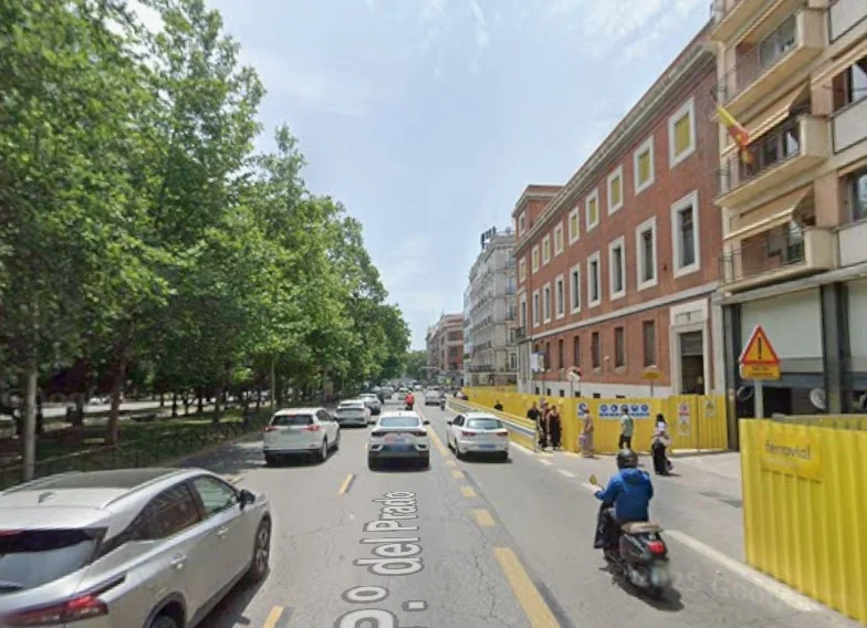 El Paseo del Prado de Madrid en 1949 y en la actualidad.