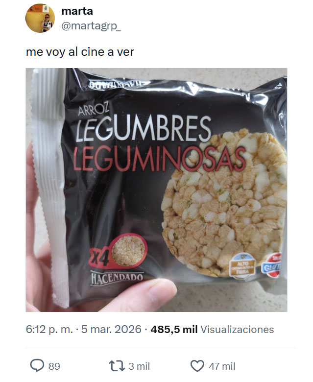 Peliculón alto en fibra.