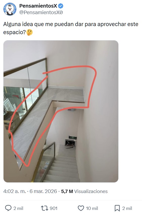 ¿Ideas para aprovechar este espacio?