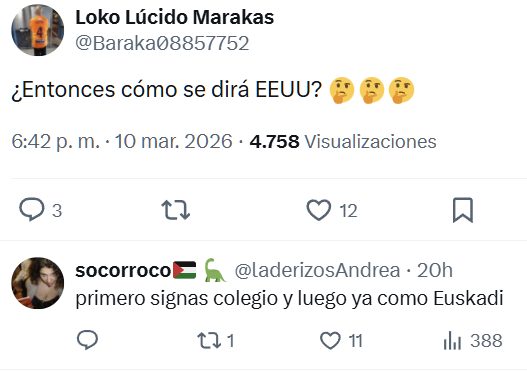 Hoy he descubierto cómo se dice “Euskadi/Pais Vasco” en lengua de signos y es literalmente como si estuvieras disparando (no es coña)