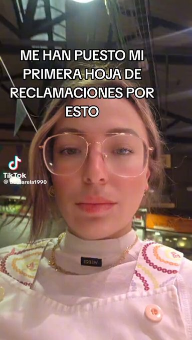 "Me han puesto mi primera hoja de reclamaciones por esto".