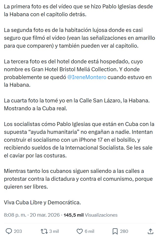 La flotilla de la libertad era irse en avión a Cuba para contar, desde un hotel de lujo, que allí la cosa tampoco está tan mal.