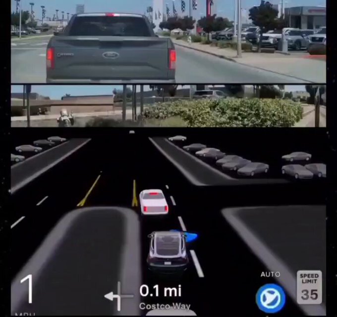 Lo malo de que la IA de Tesla esté siendo educada por conductores de carne y hueso es que está adquiriendo también sus malos hábitos :D