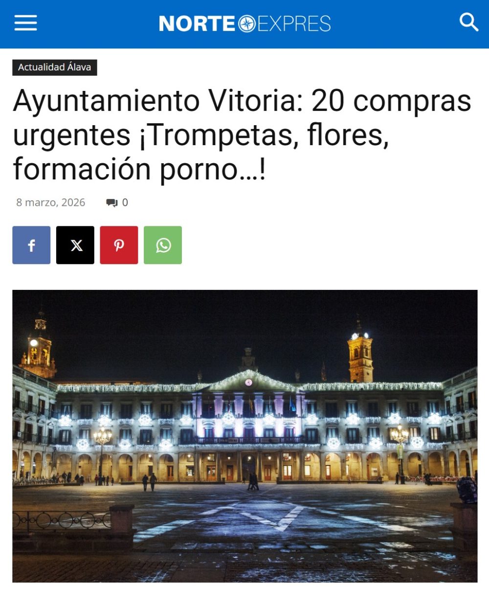 Nos vamos de compras con los impuestos de los vitorianos.