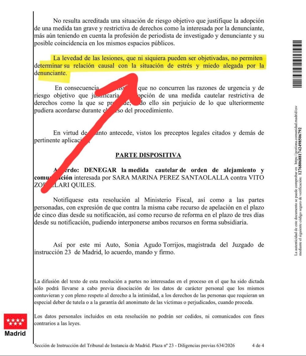 Irene Montero considera que la crítica de Antonio Naranjo a la evidente denuncia falsa de Sarah Santaolalla es "vioIencia política".