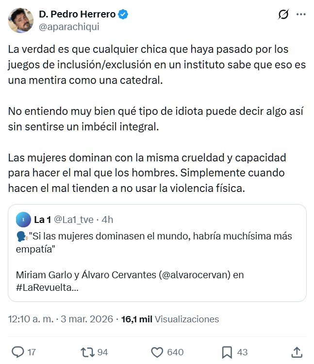 "Si las mujeres dominasen el mundo, habría muchísima más empatía"