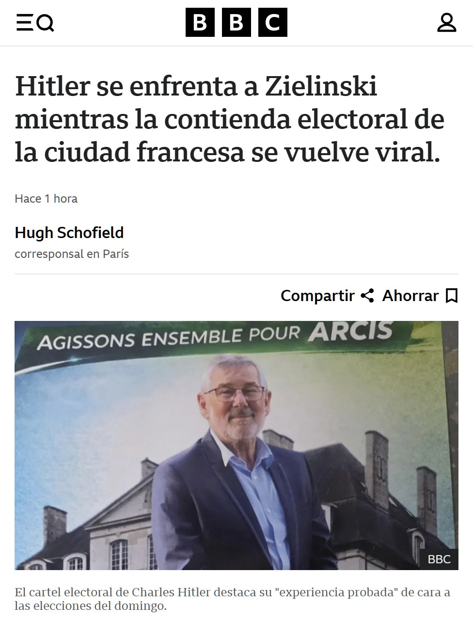 Llamarte HitIer y presentarte a unas elecciones es jugar en modo difícil.