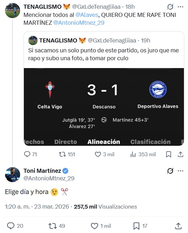 Cuidado con lo que prometes...