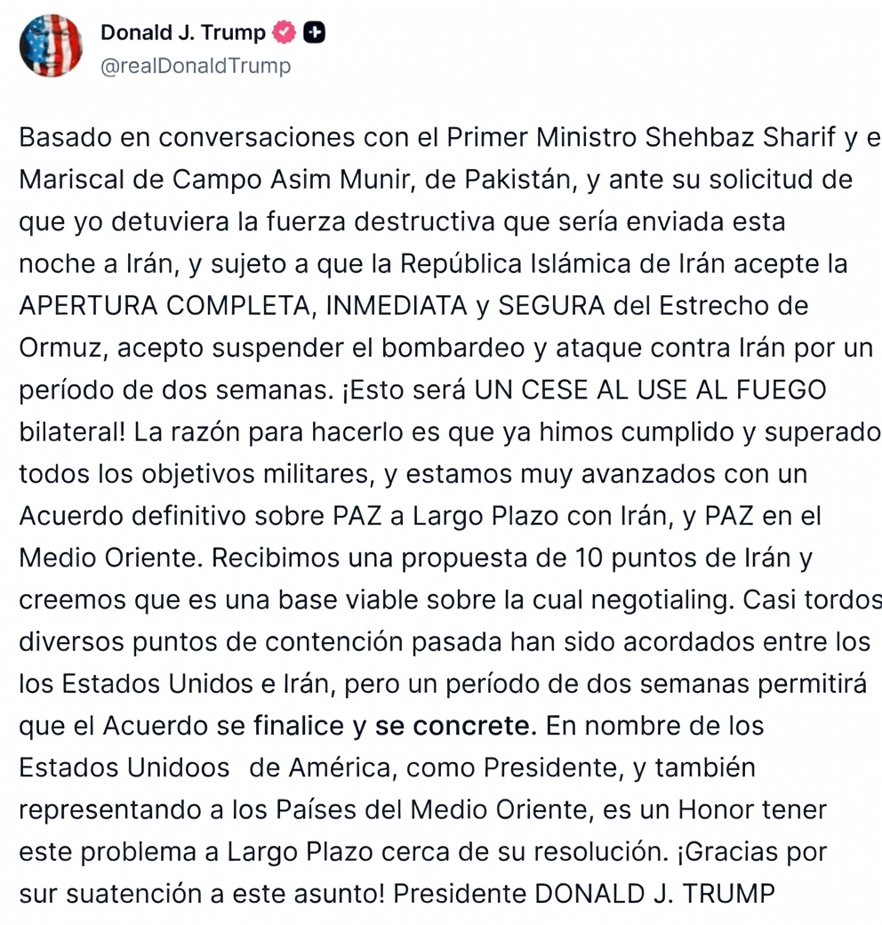 Se retrasa otras dos semanas.