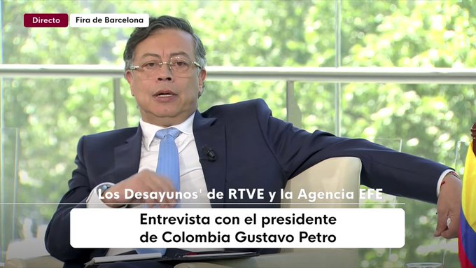 Gustavo Petro, presidente de Colombia: “HitIer está de nuevo vivo en Europa y quiere mandar bombarderos a bombardear ciudades europeas”