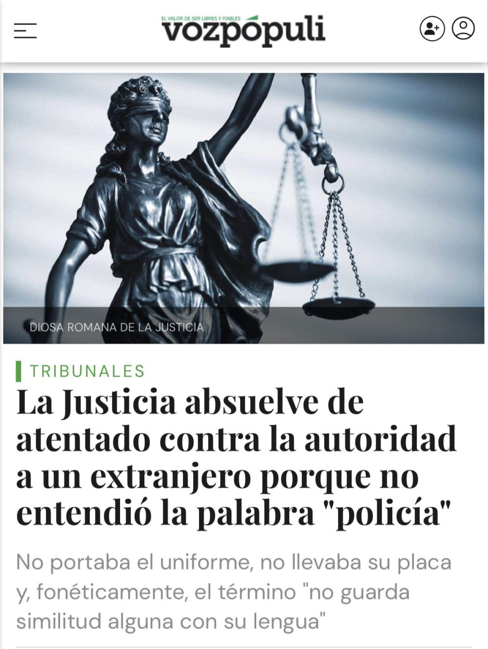 Bilbao: Argelino muеrdе en el antebrazo, patеa y le propina un puñеtazo en la boca a un policía local de paisano que trata de retenerlo después de haber tratado de robar a una mujer… y se marcha a casa con 90 euros de multa después de ser absuelto del delito de atentado contra la autoridad porque no entendió la palabra “Policía!!!”