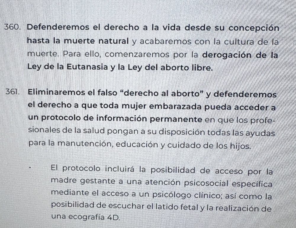 ¿Alguien se ha leído el programa electoral de VOX?