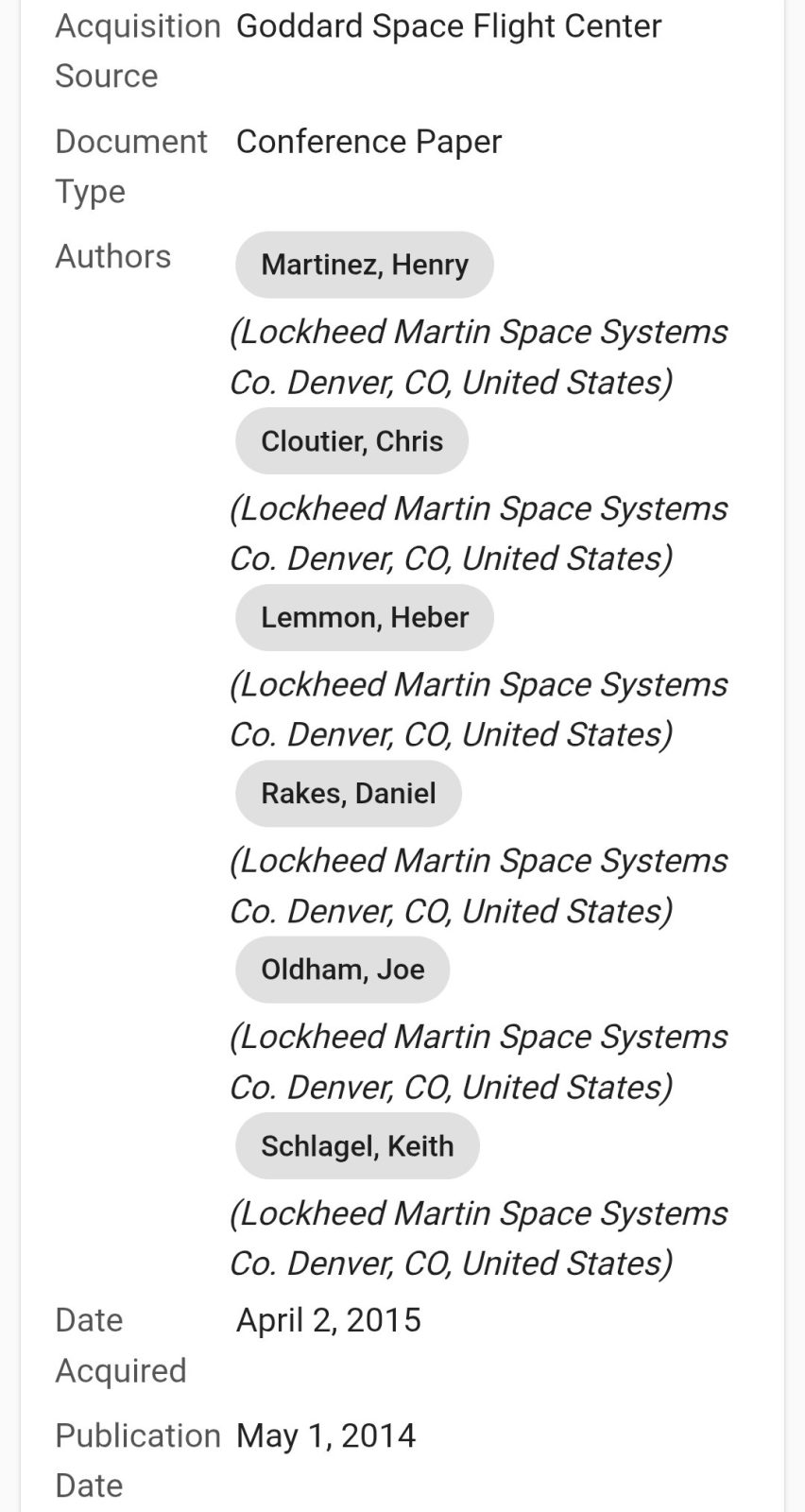 Según el LinkedIn de Cole Tomas Allen (el tirador), hizo prácticas en la NASA en 2014.